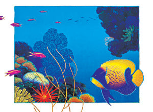 P14-'Angelfish with Coral'