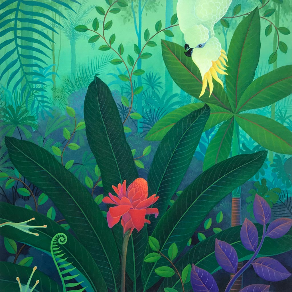 Cockatoo with Treefrog