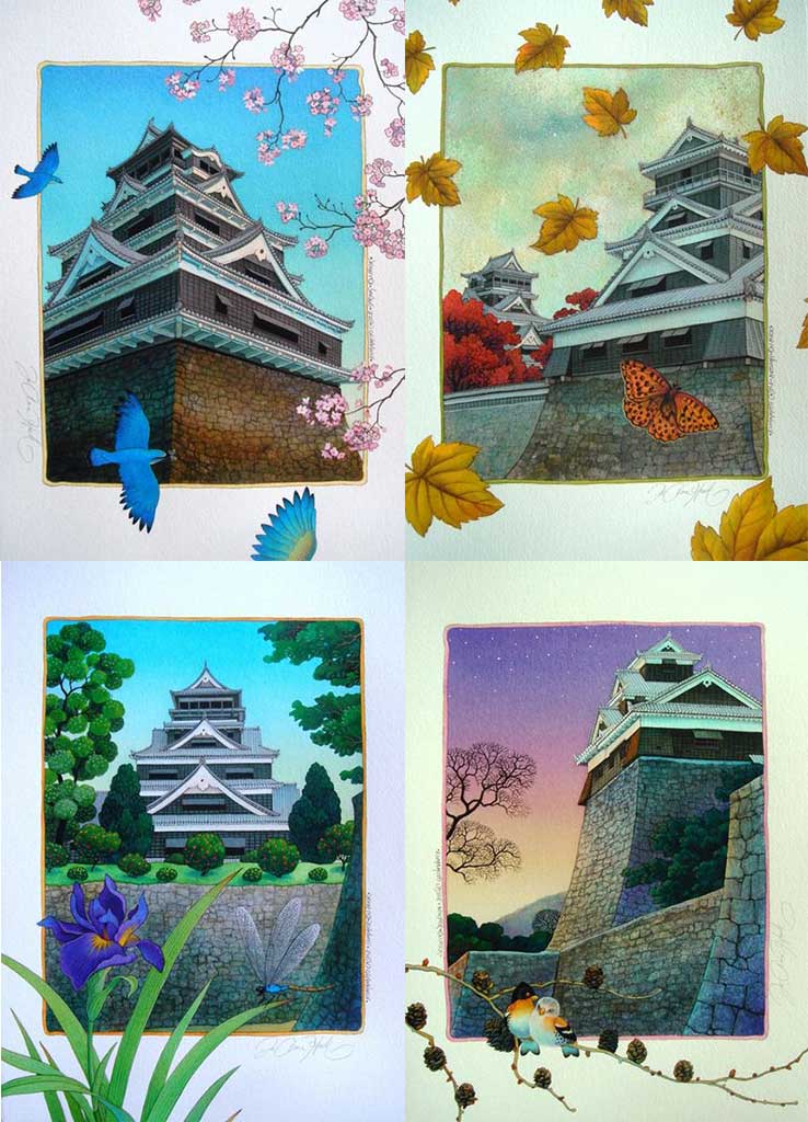 "Kumamoto Castle"-'4 Seasons'
