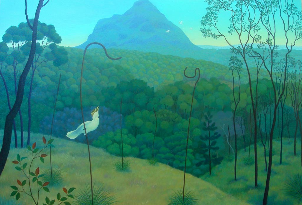 Mt.Beerwah with Cockatoos