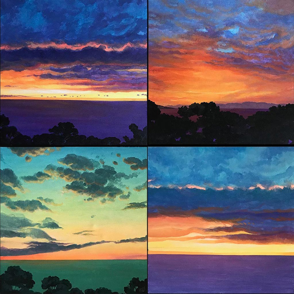 Sunrise, Cap Martin 1, 2, 3 & 4