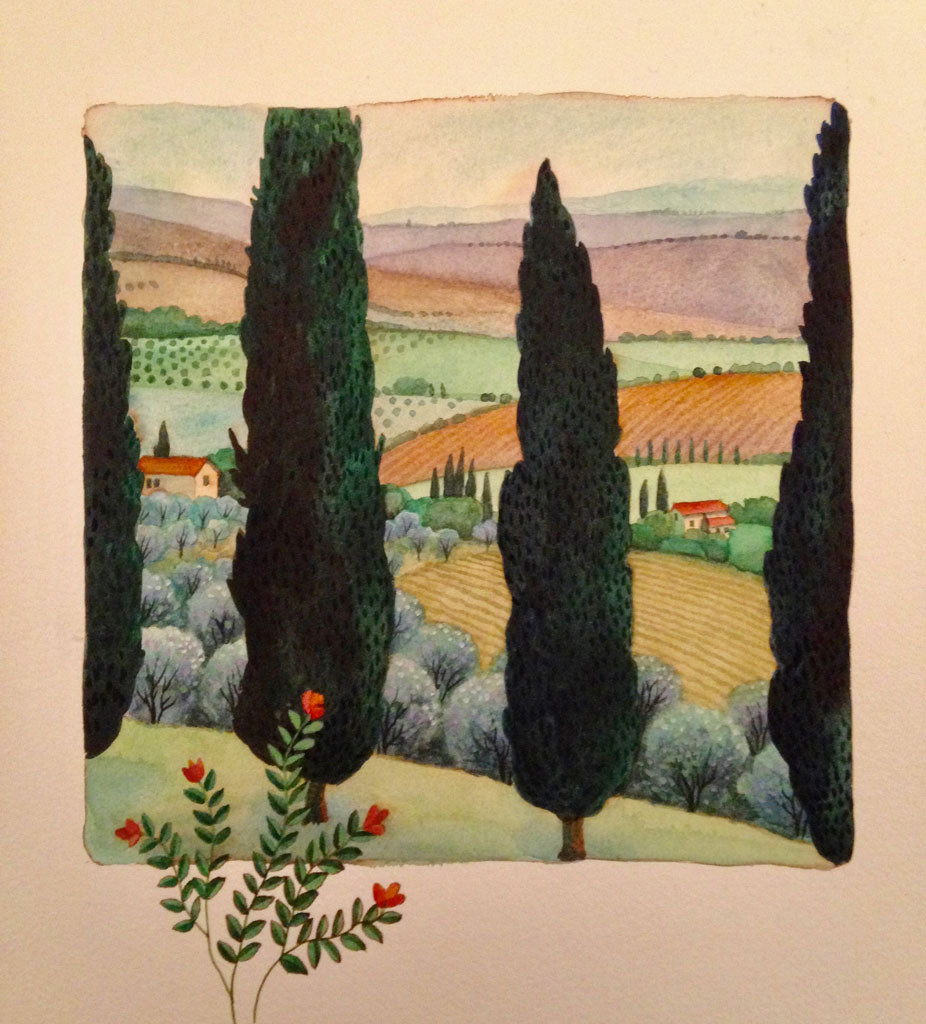 View from Pienza, Italy