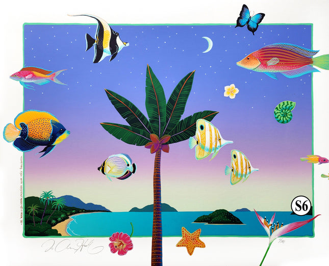 S6. "Floating Fish with Crescent Moon"