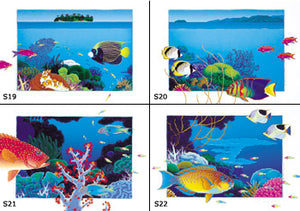 S19,S20,S21,S22-'Reef Garden' I,II,III,IV
