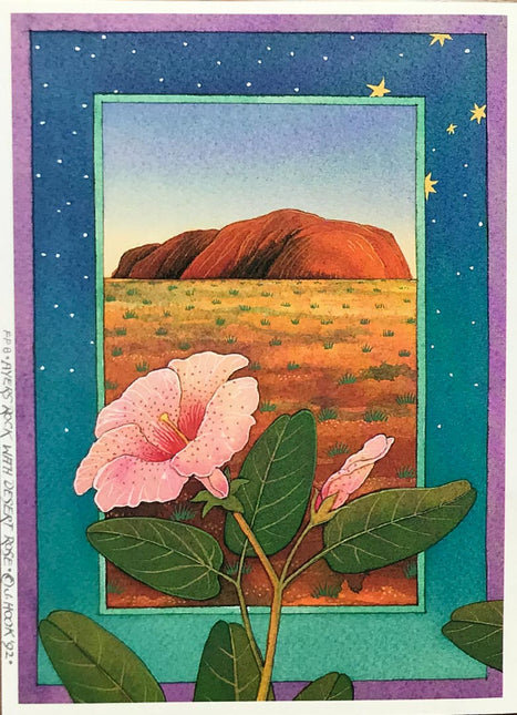 FP8-Ayers Rock with Desert Rose