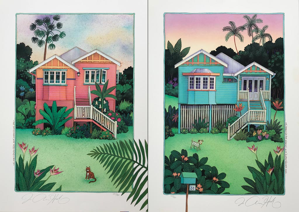 C1, C2-'Pink Queenslander' & 'Blue Queenslander'