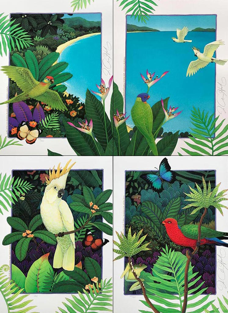 D17-18-19-20 Tropical Flowers